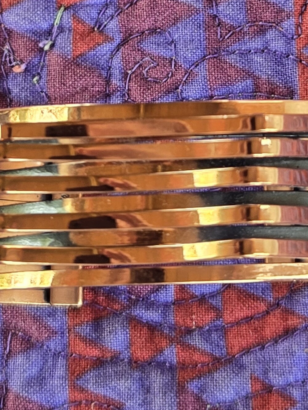 Vintage Renoir Copper Multi-Row Women’s Cuff Waves Bracelet Mint Condition
